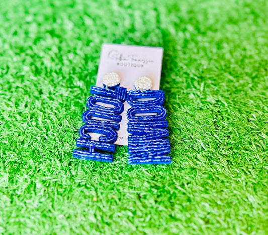 TOUCH DOWN Beaded Earrings