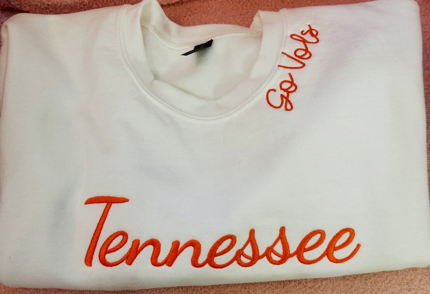 Tennessee Embroidered Go Vols Sweatshirt