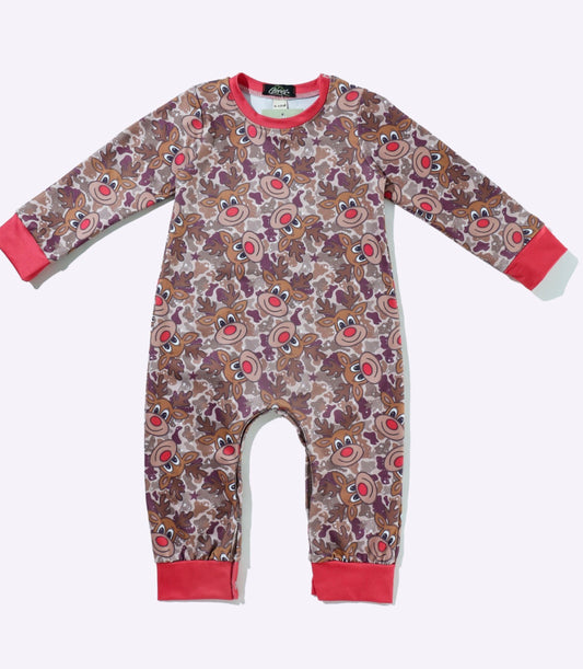 Camo Reindeer Romper