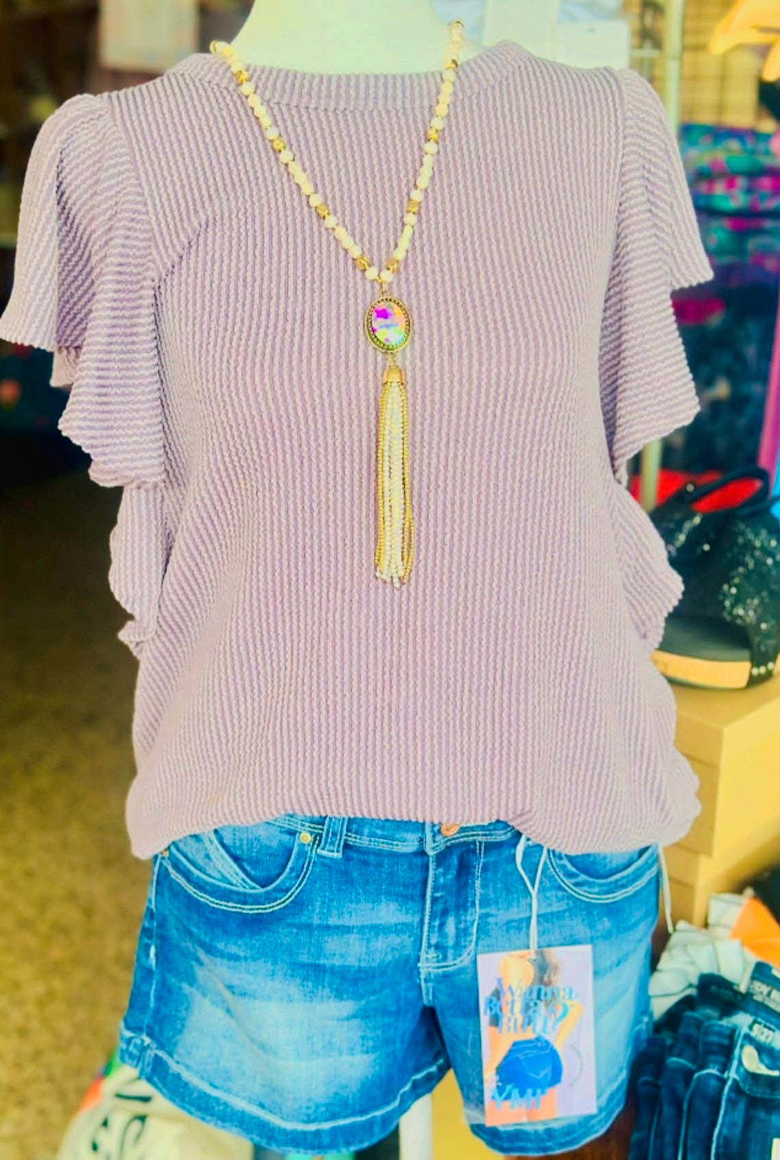 Corded Ruffle Sleeve