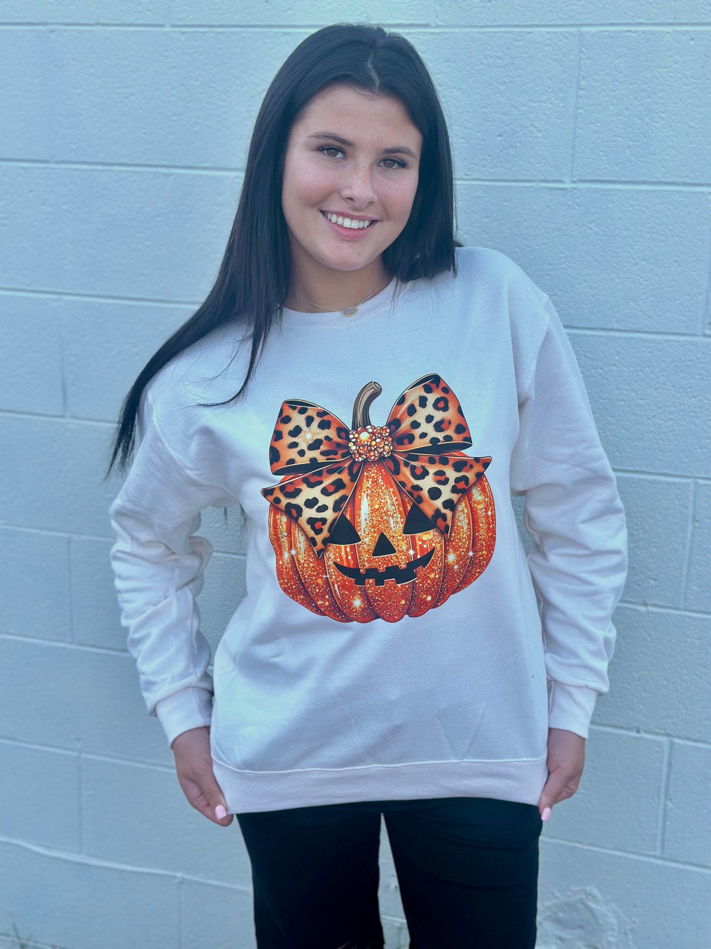 Boujee Pumpkin Sweatshirt - Ivory