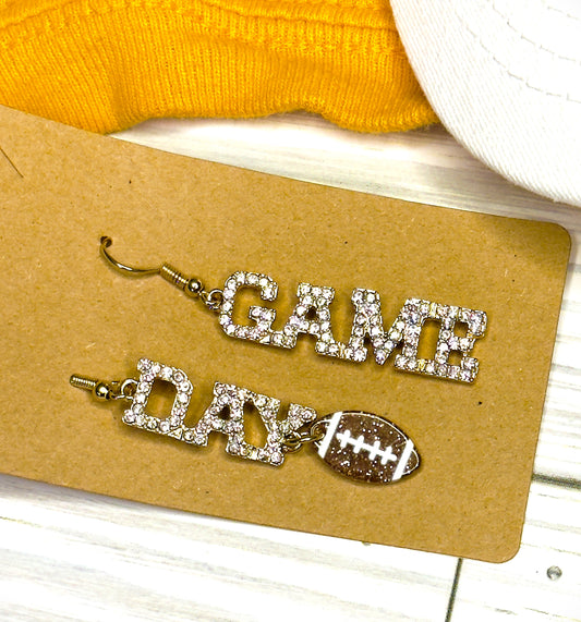 "Game Day" Gold Earrings