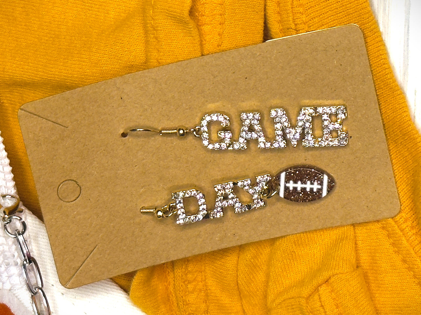 "Game Day" Gold Earrings