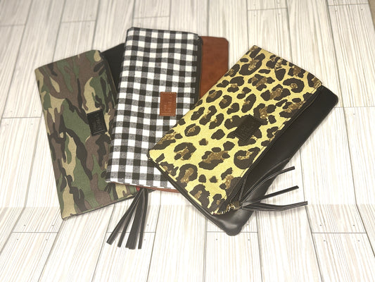 Foldover Wristlet Clutch Purse