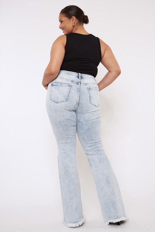 KANCAN - Plus High Rise Flare Jeans