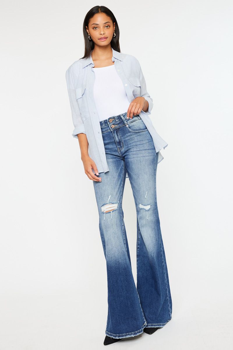 High Rise Super Flare Jeans