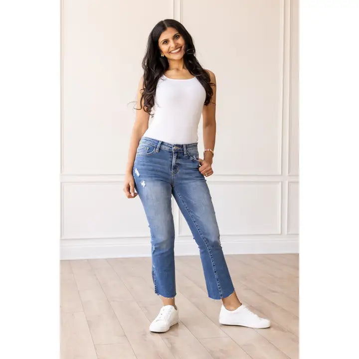 Maya Mid Slit Jeans