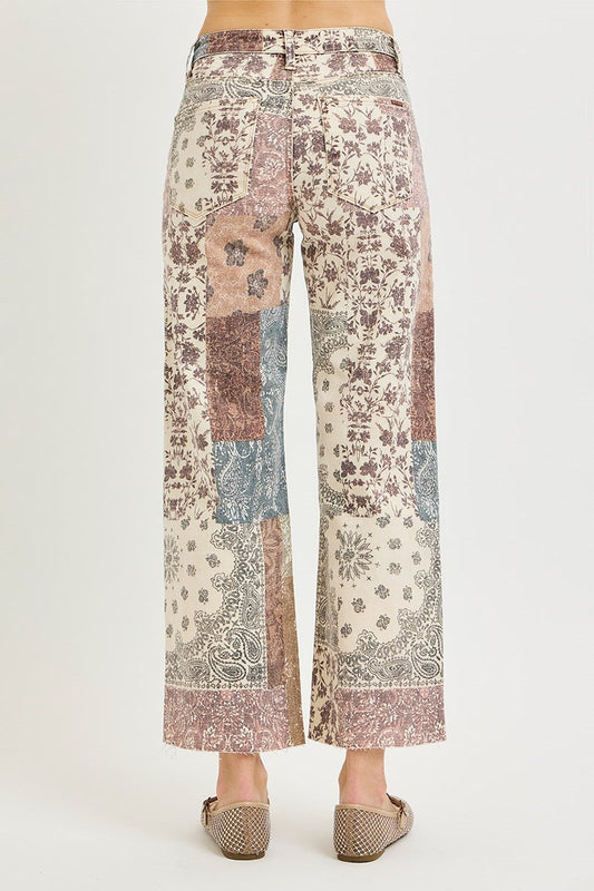 RISEN Patchwork High Rise Pants