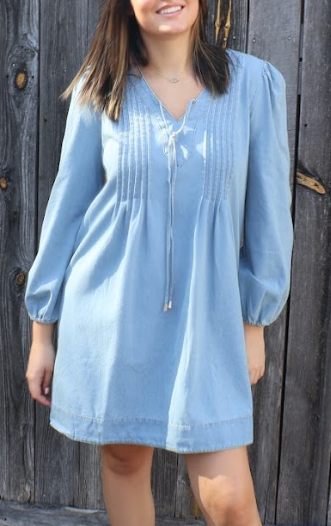 Washed Denim Dress