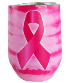 Breast Cancer Awareness 12 oz Insulated Wine Cup