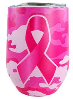Breast Cancer Awareness 12 oz Insulated Wine Cup