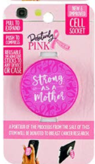 Breast Cancer Awareness Pop Socket Grip