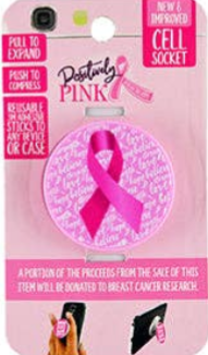 Breast Cancer Awareness Pop Socket Grip