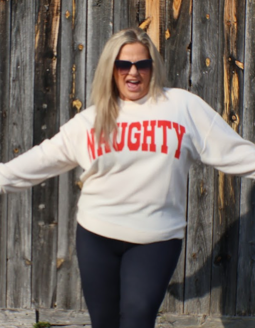 Naughty/Nice  Knit Long Sleeve