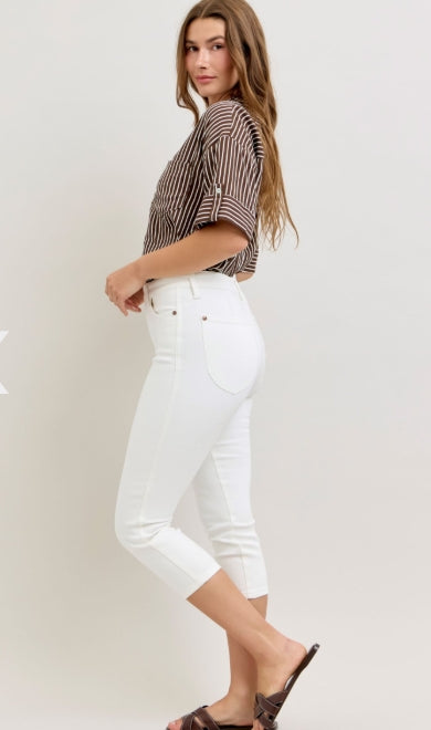 JUDY BLUE HIGH WAIST Tummy Control Capri
