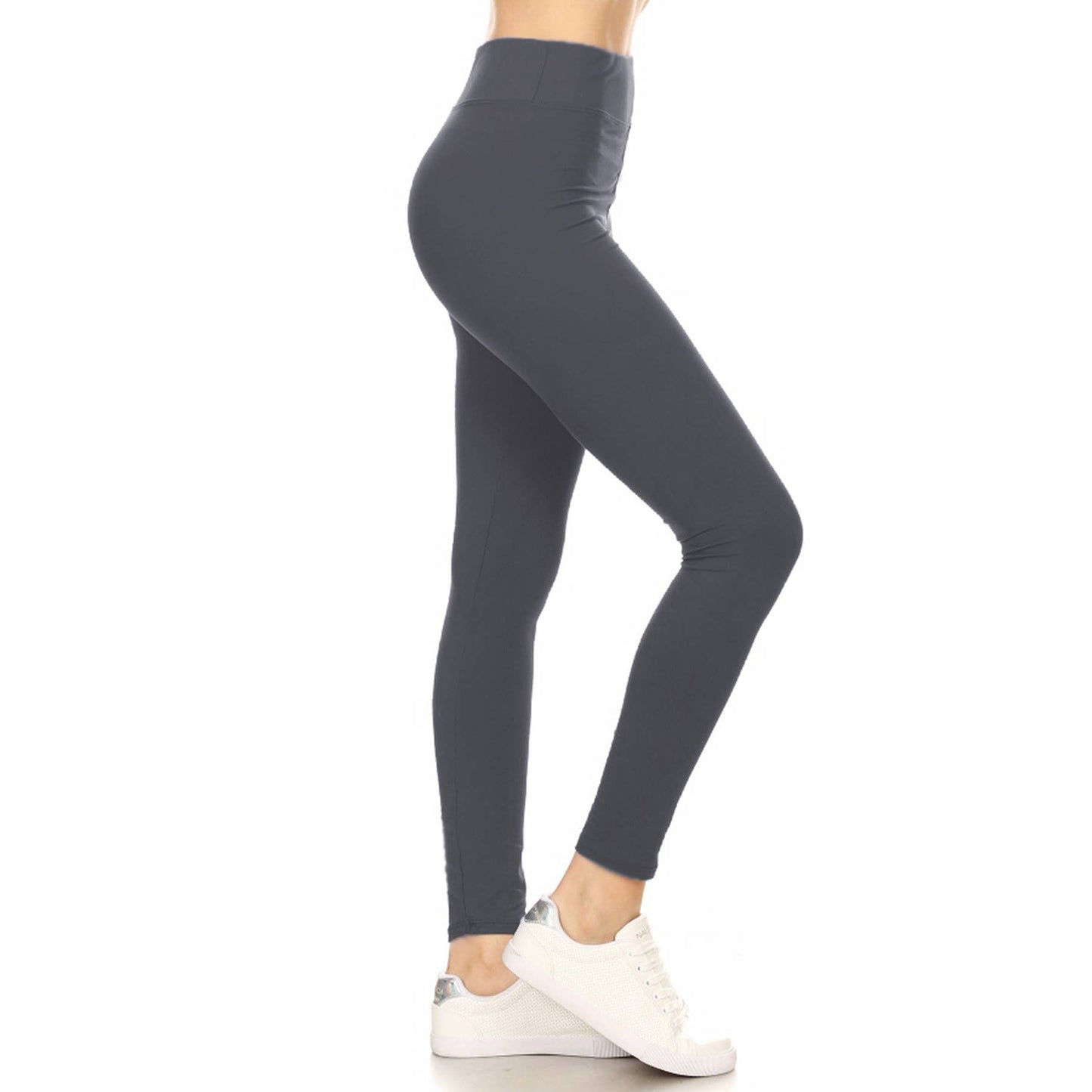 3" Yoga Band Buttery Soft Solid Leggings (S-XL)