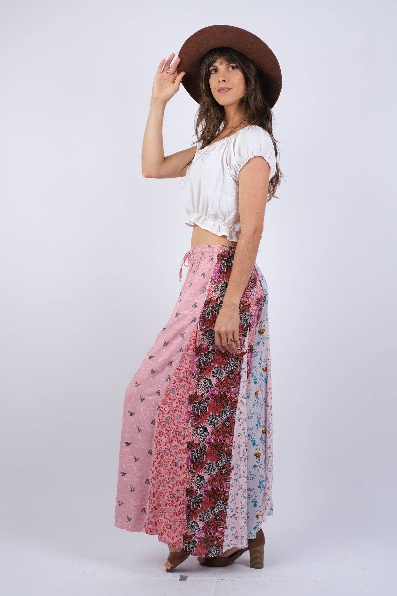 Petal Harmony Boho Palazzo