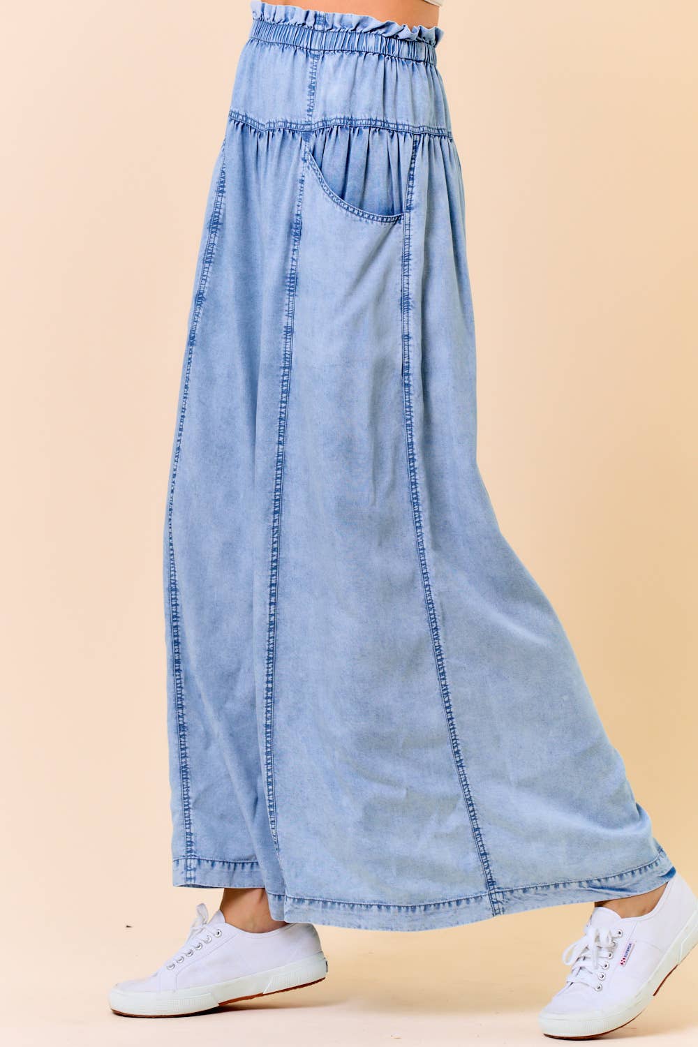 TENCEL DENIM  WIDE LEG