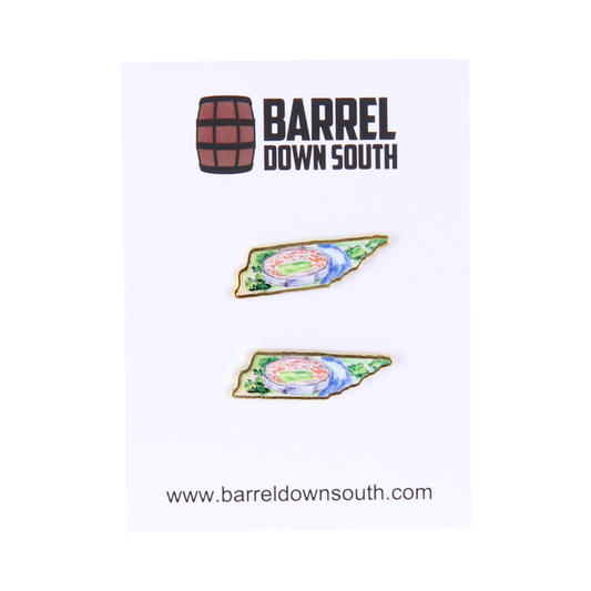 Tennessee Football Stadium Stud Enamel Earrings