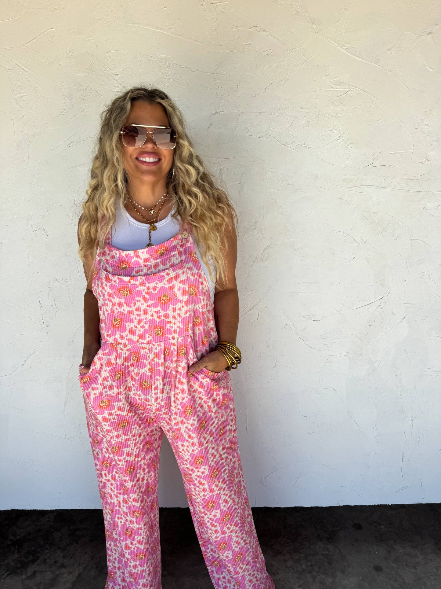 2ND CUT- CASSIDY FLORAL BOHO OVERALLS