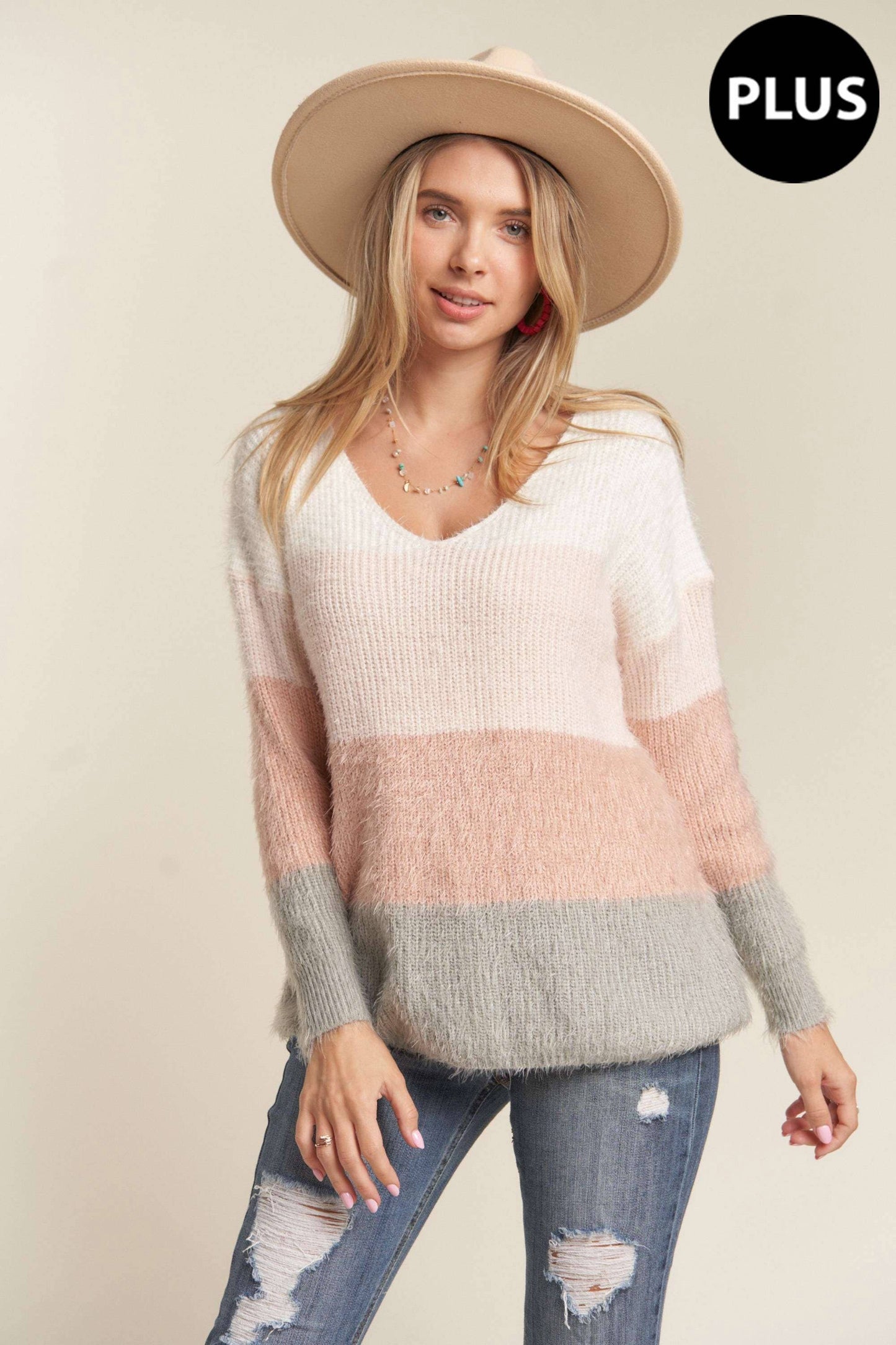 PLUS COLOR BLOCK TOP