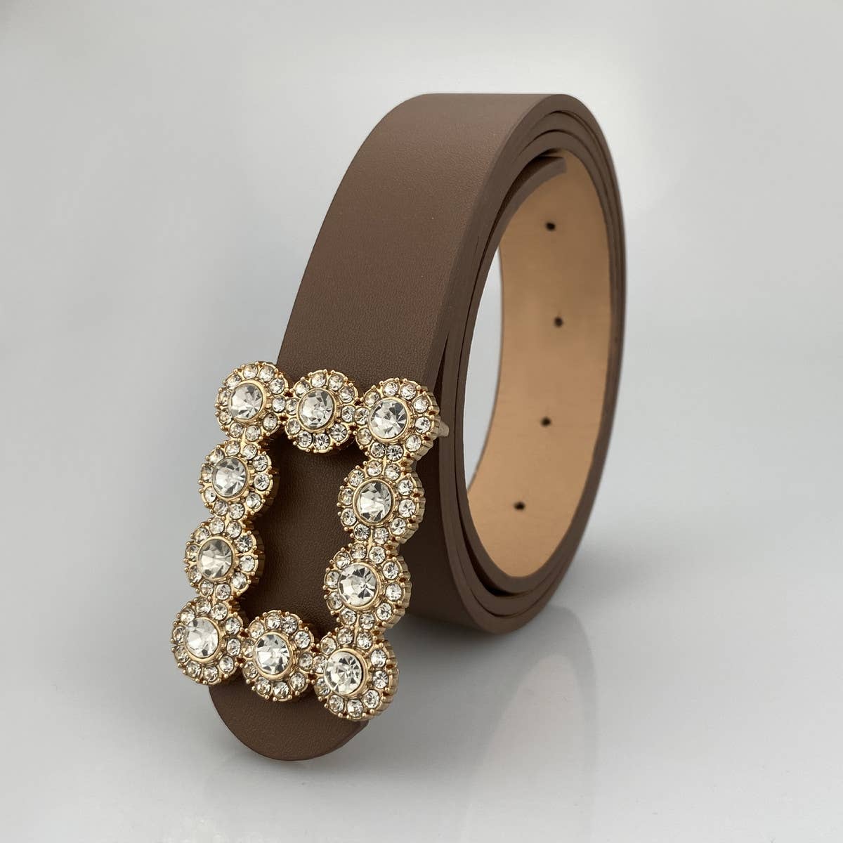 WOMEN FASHION DIAMOND BUCKLE BELT