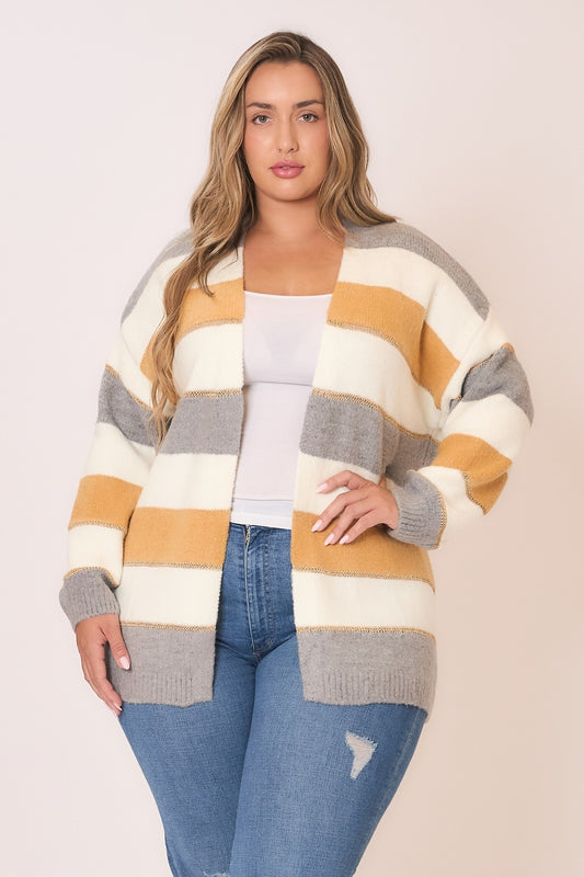 Color Block Cardigan