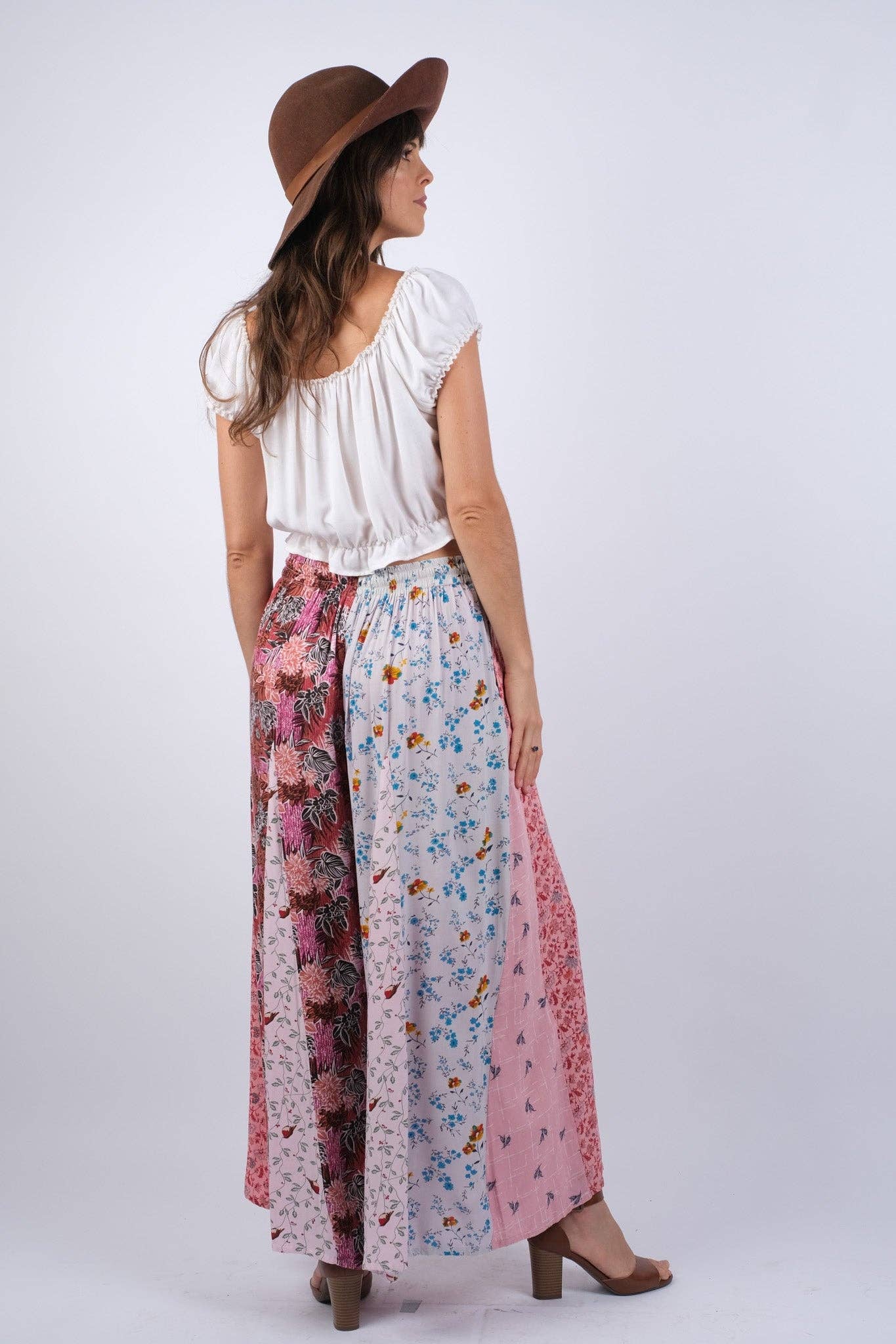 Petal Harmony Boho Palazzo