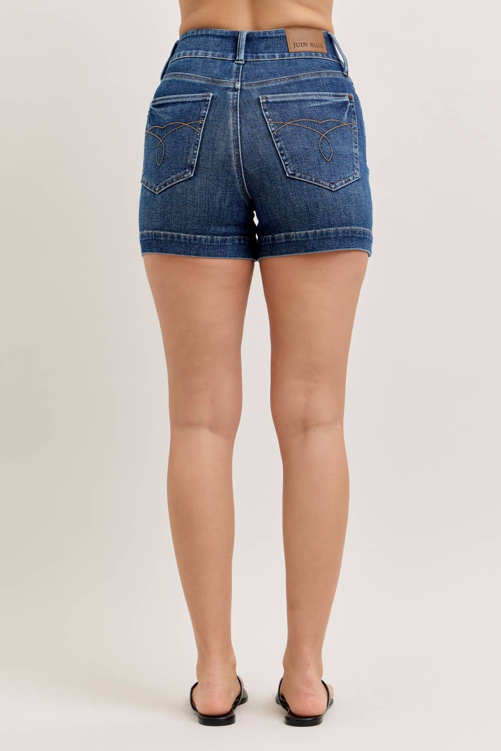 JUDY BLUE HW T.C. Slim Shorts