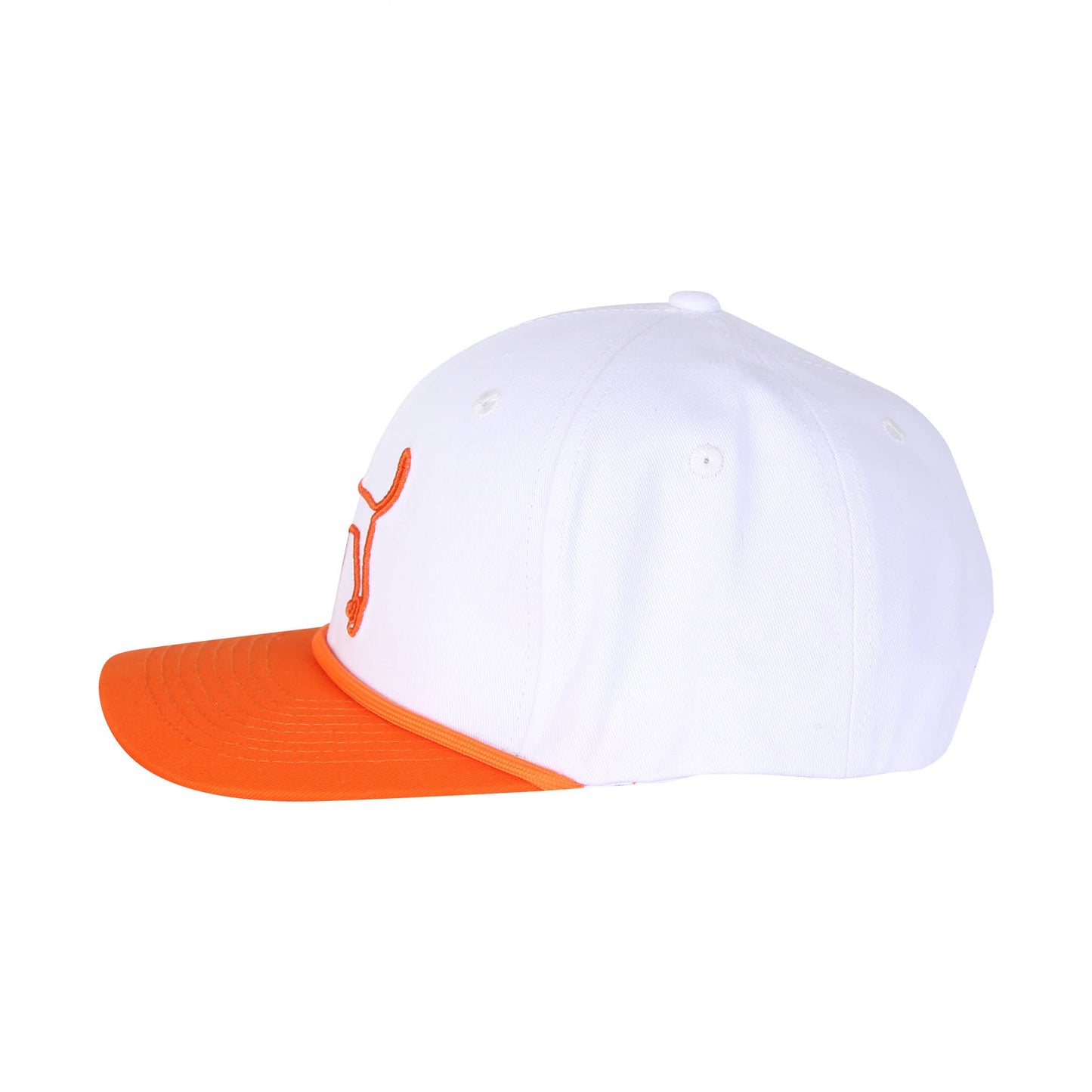 White/Orange TN Bluetick Coonhound Stitched Rope Hat