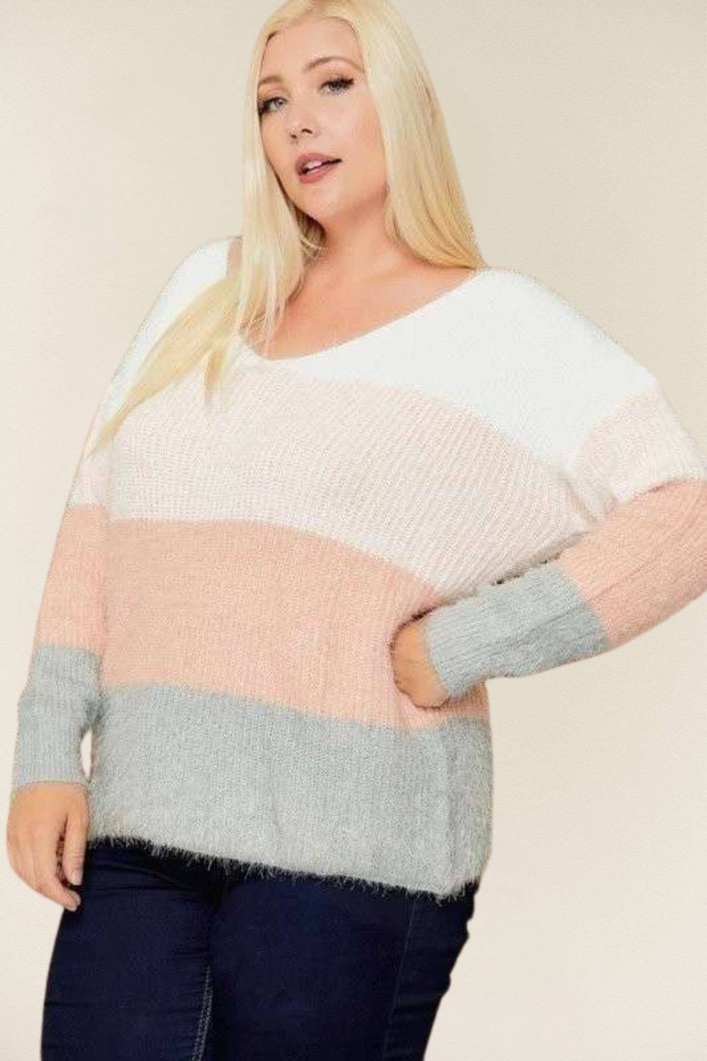 PLUS COLOR BLOCK TOP