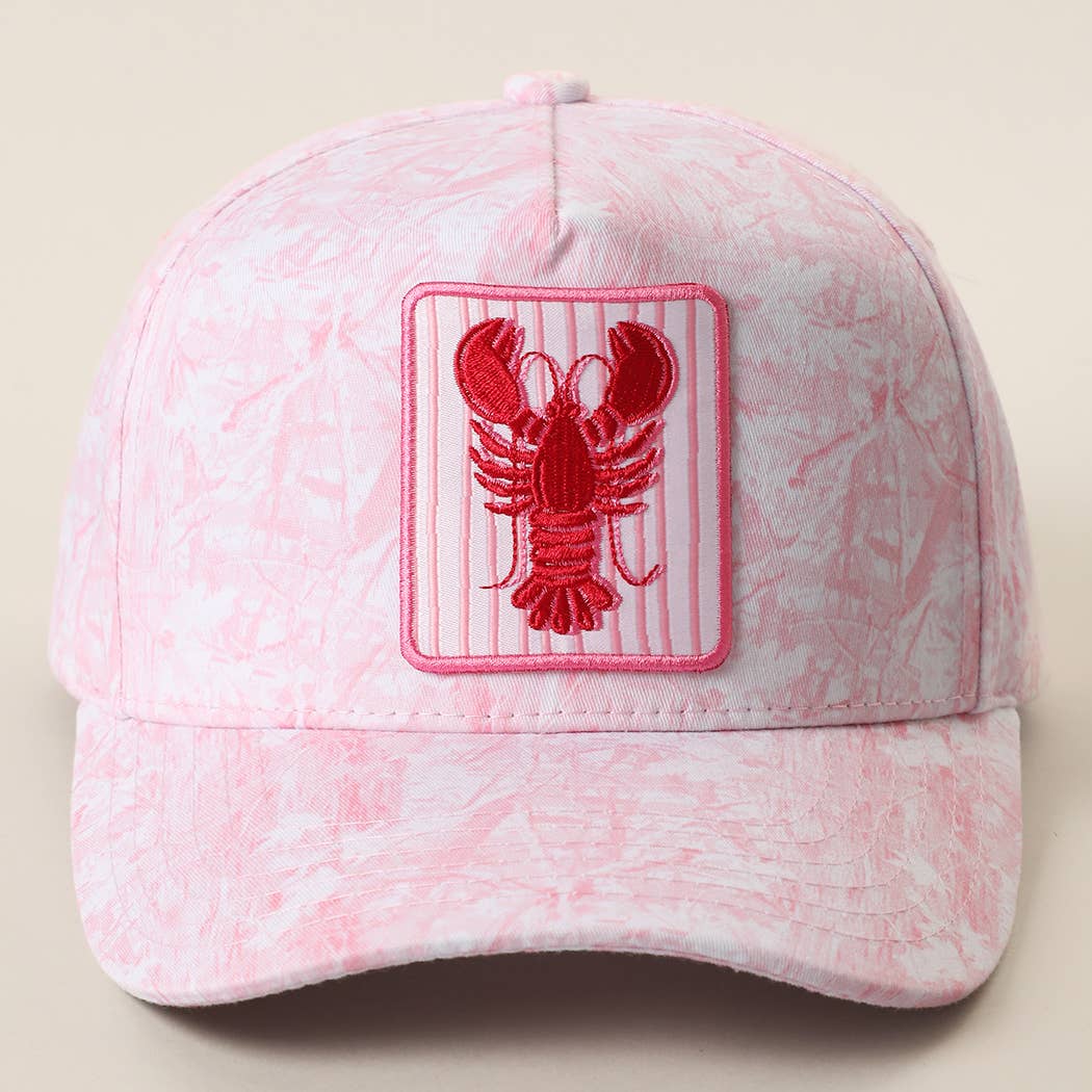LOBSTER Patch Embroidered Camo Trucker Hat