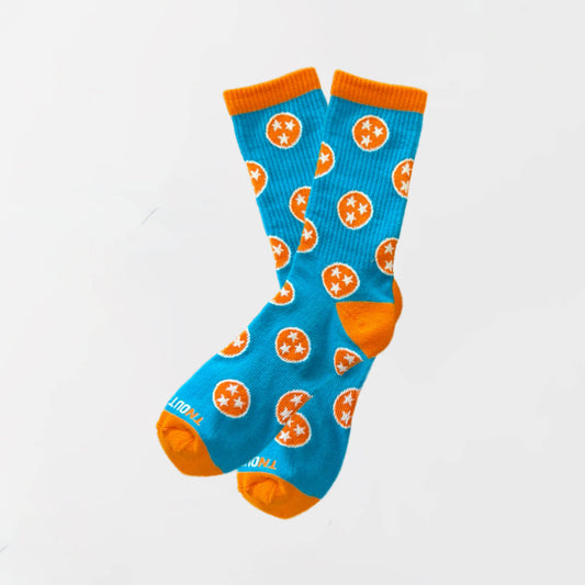 Baby Blue Tennessee Sock