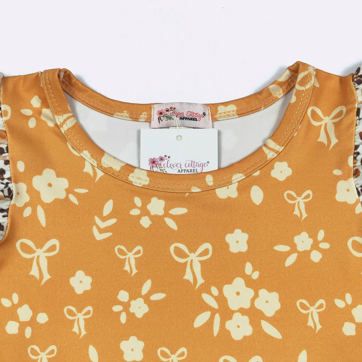 Fall Floral Tier Girls Dress