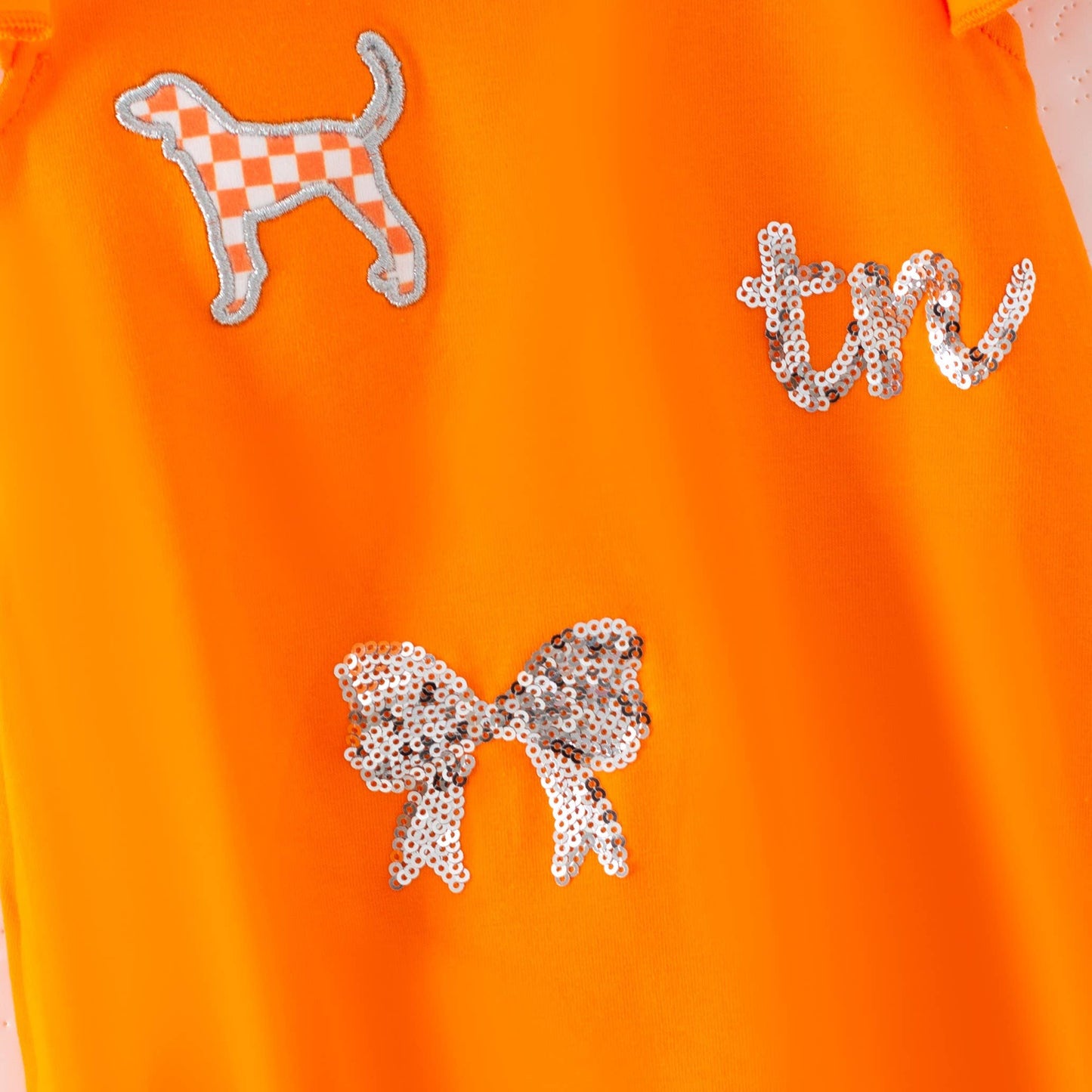 Tennessee Silver Sequin Baby Romper