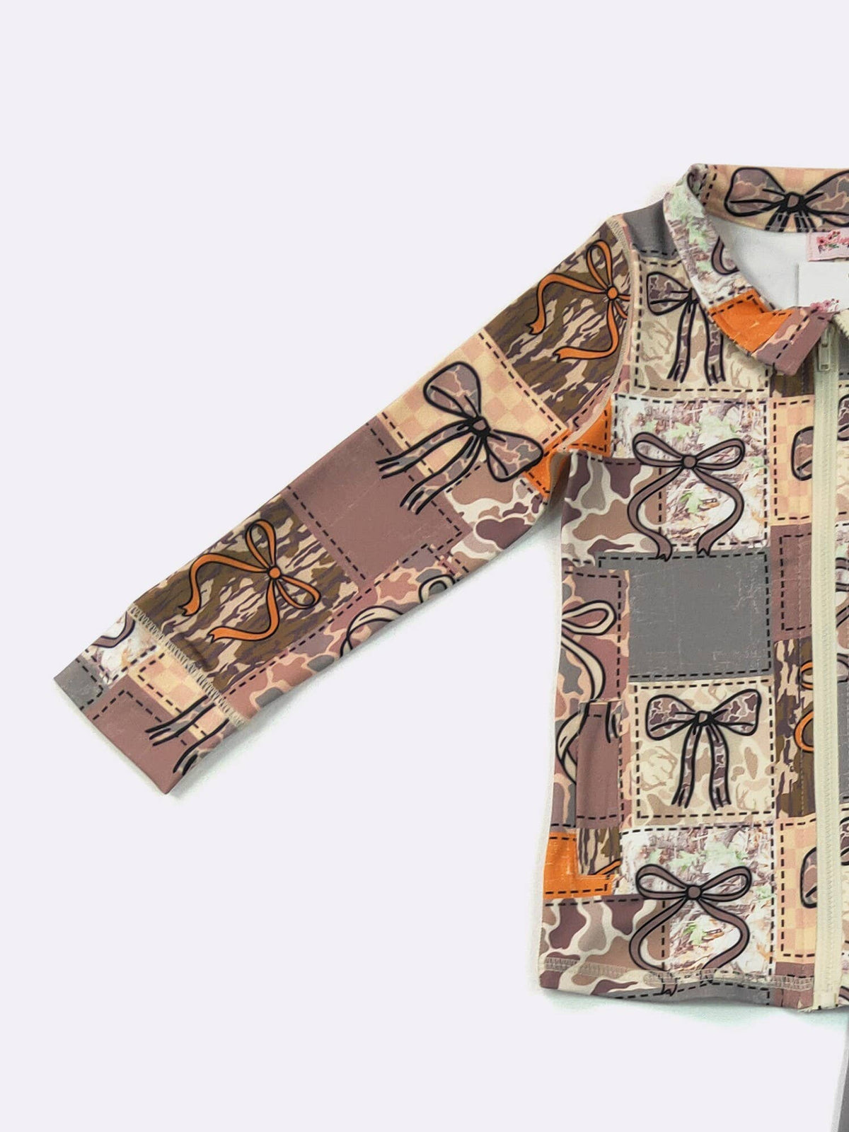 Camo Patchwork Athletic Girls Set