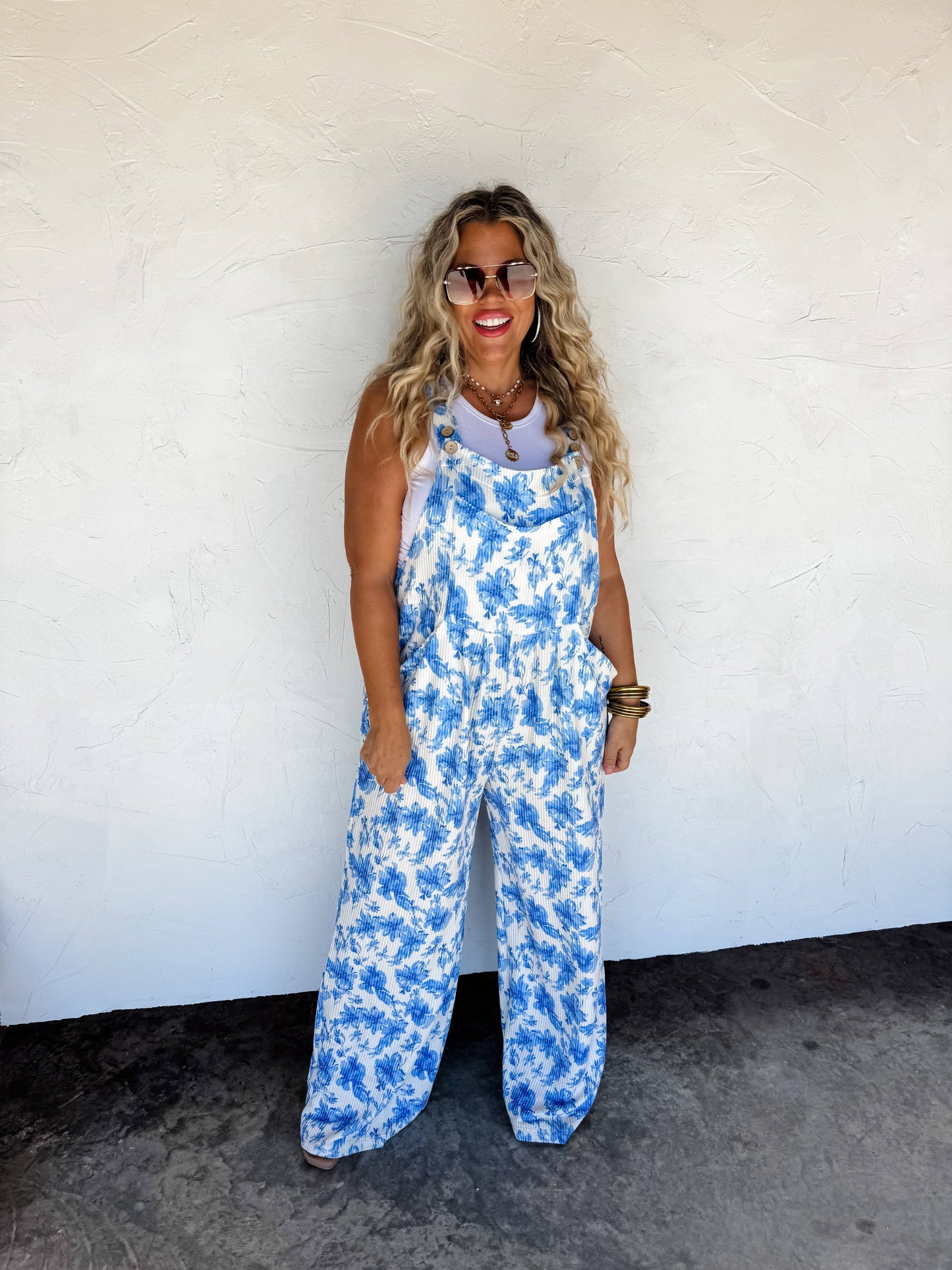 2ND CUT- CASSIDY FLORAL BOHO OVERALLS