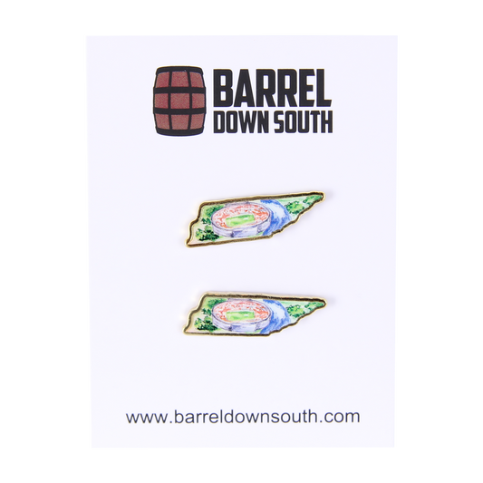 Tennessee Football Stadium Stud Enamel Earrings