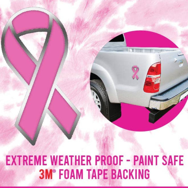 Breast Cancer Awareness Metal Car Emblem Assortment