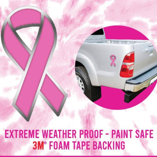 Breast Cancer Awareness Metal Car Emblem Assortment