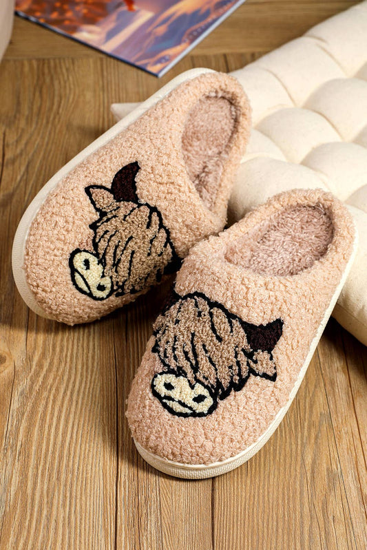 Cow Plush Slippers