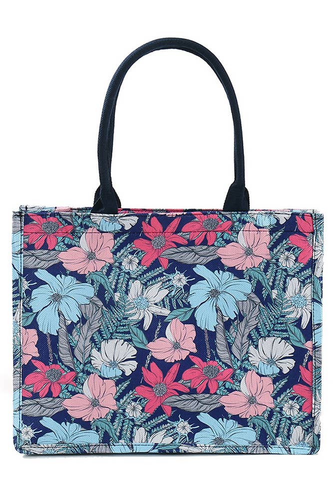 Flower Pattern Tote Bag