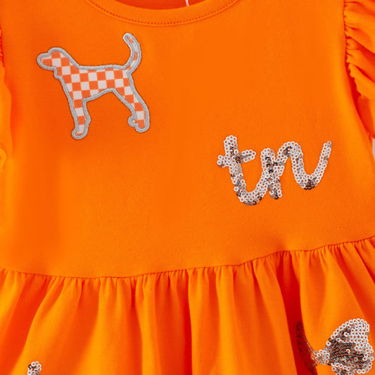Tennessee Silver Sequin Girls Dress
