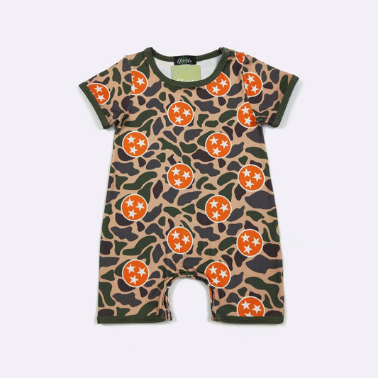 Tri Star Camo Boy Romper