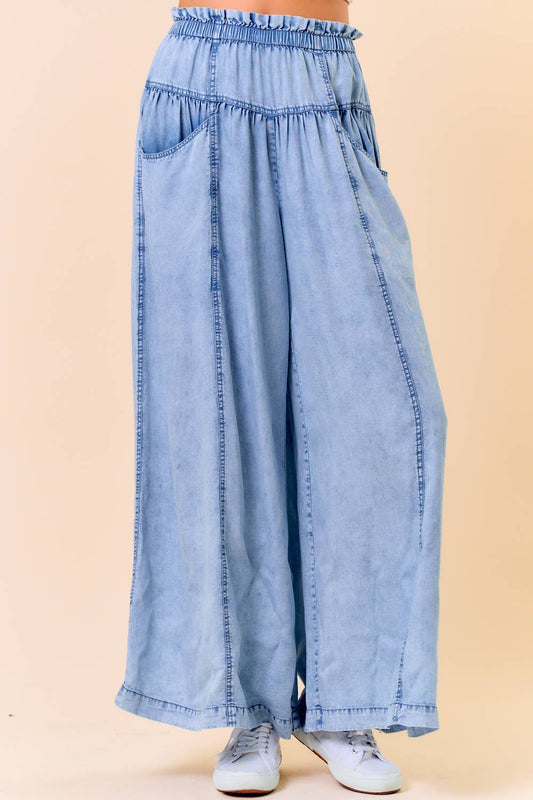TENCEL DENIM  WIDE LEG