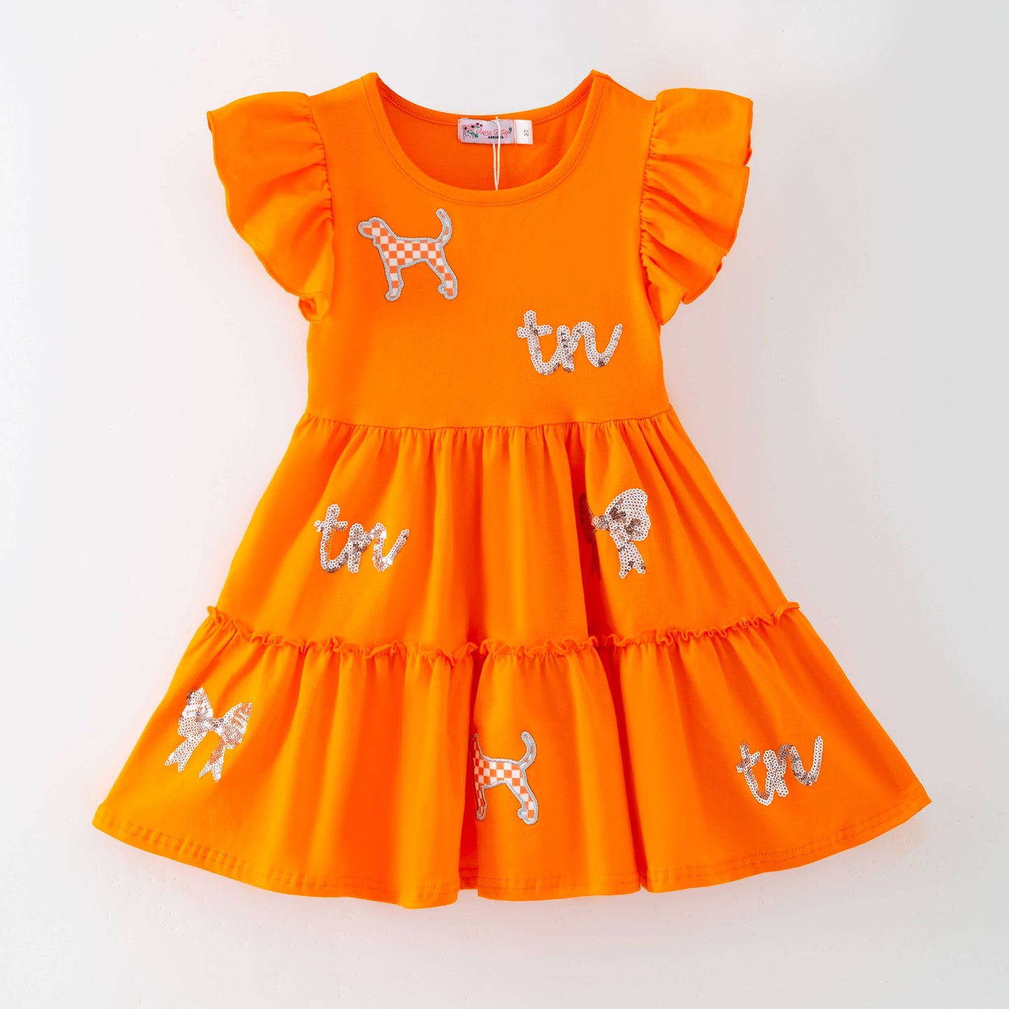 Tennessee Silver Sequin Girls Dress