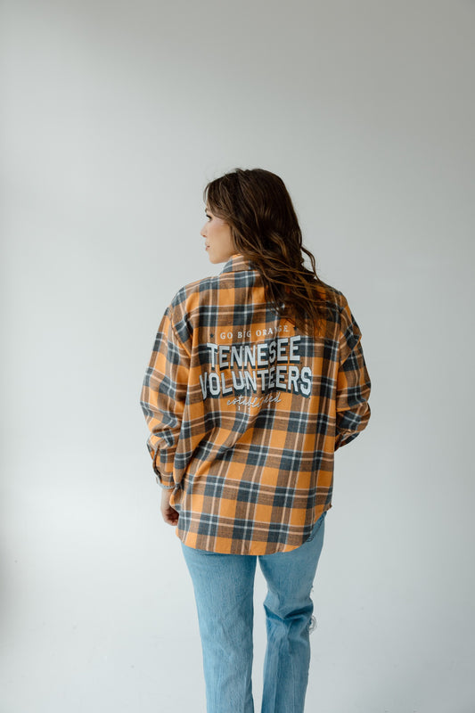 Tennessee Oversized Plaid Button Up