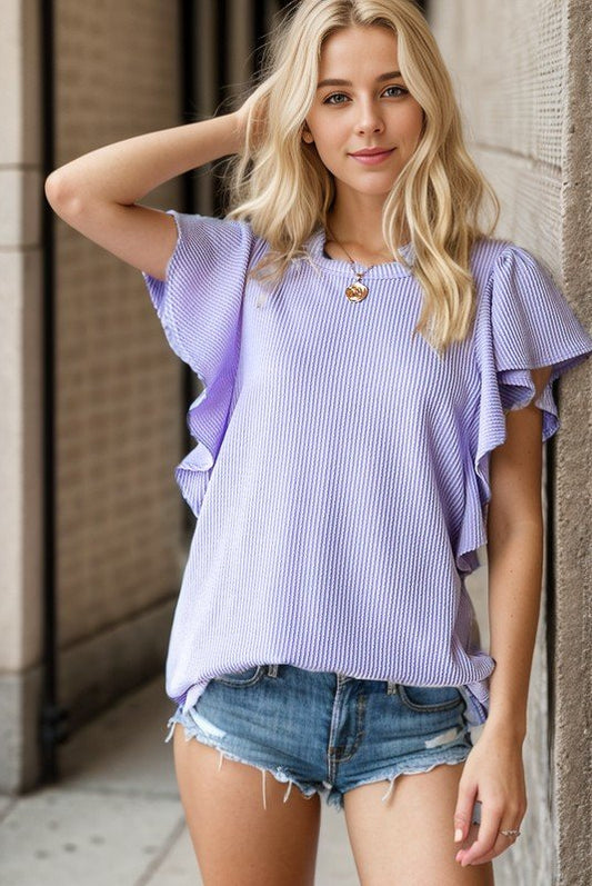 Corded Ruffle Sleeve